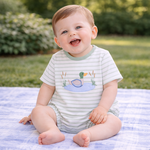 Three Sisters Duck Applique Boy Bubble