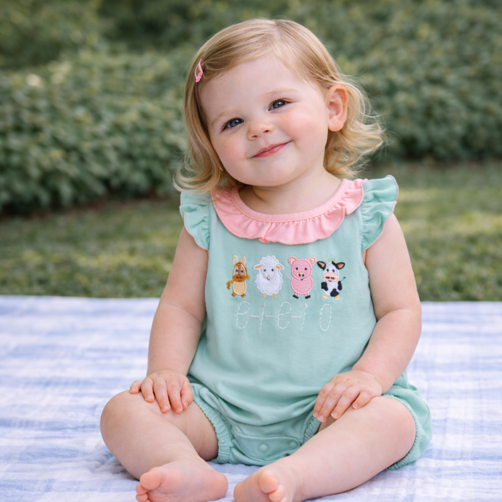 Three Sisters EIEIO Girl Bubble