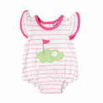 Three Sisters Golf Applique Girl Bubble