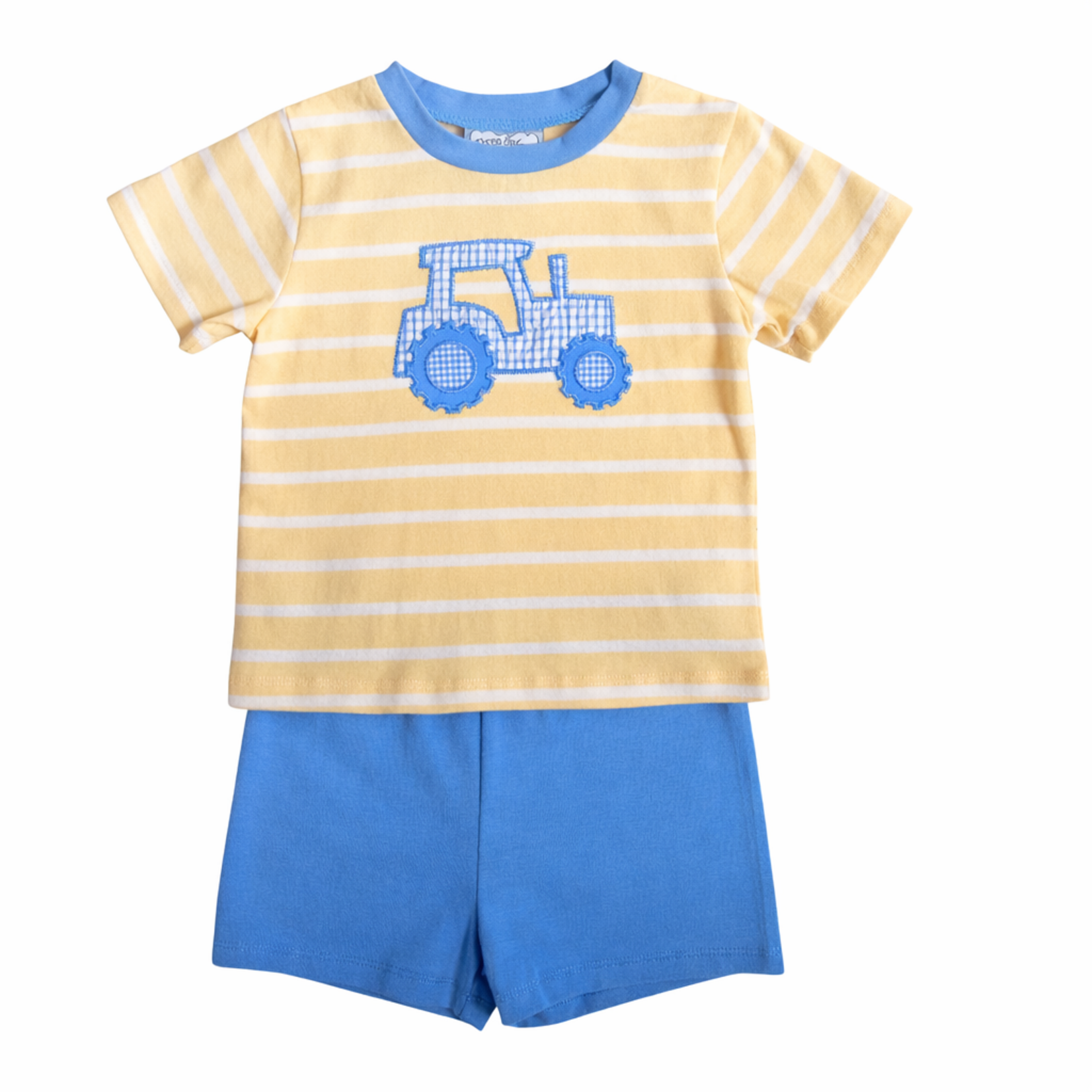 Three Sisters Tractor Boy Short Set