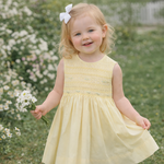 Babysen Maize Lemon Drop Smocked Dress