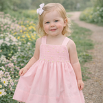 Babysen Pink Mary Helen Smocked Dress