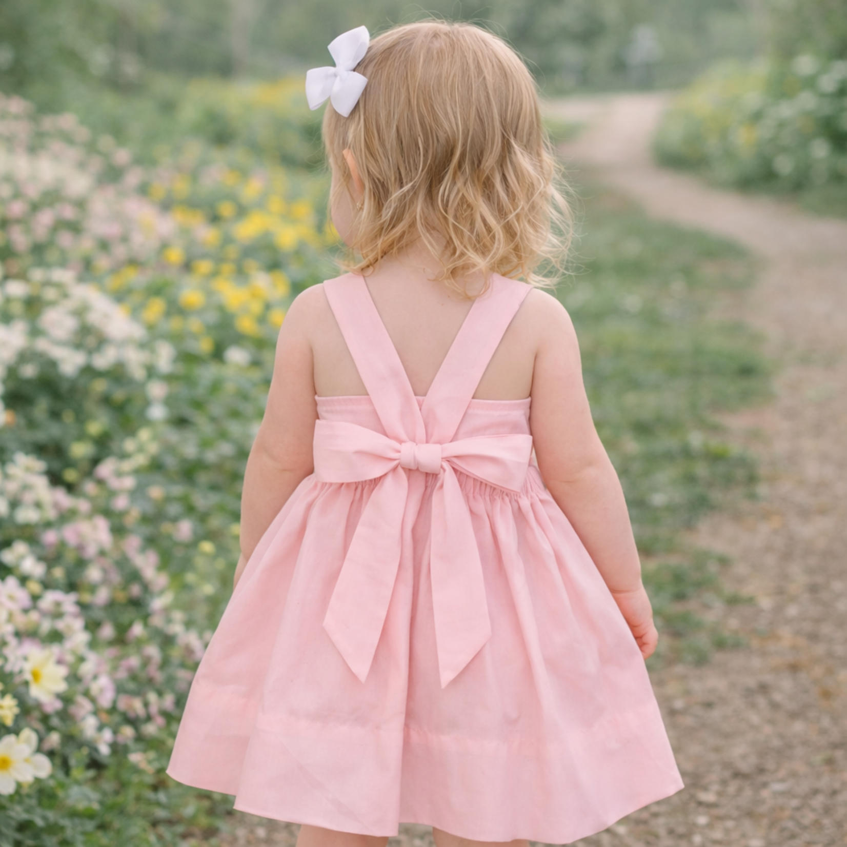 Babysen Pink Mary Helen Smocked Dress