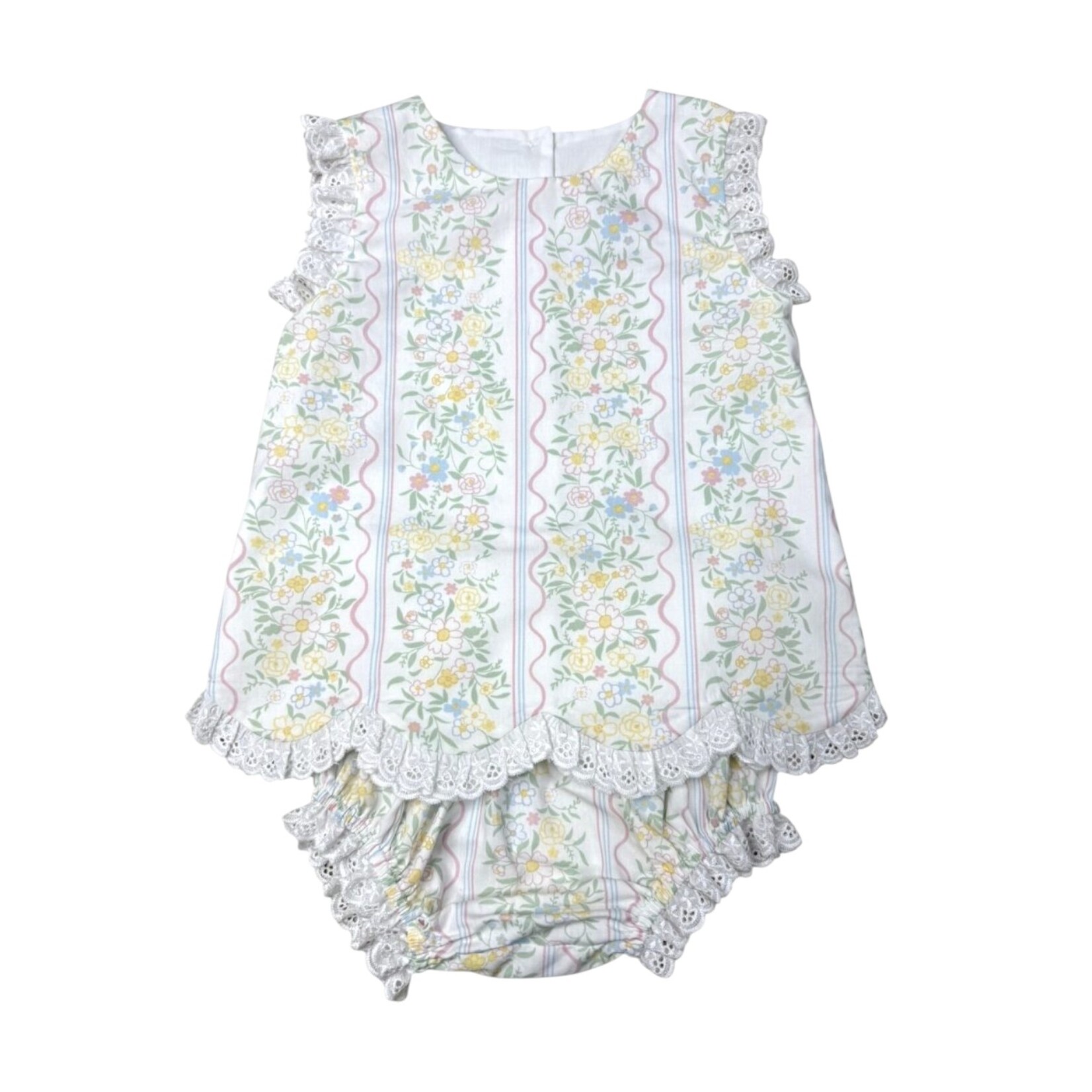 Three Sisters Spring Bouquet Eyelet Bloomer Set