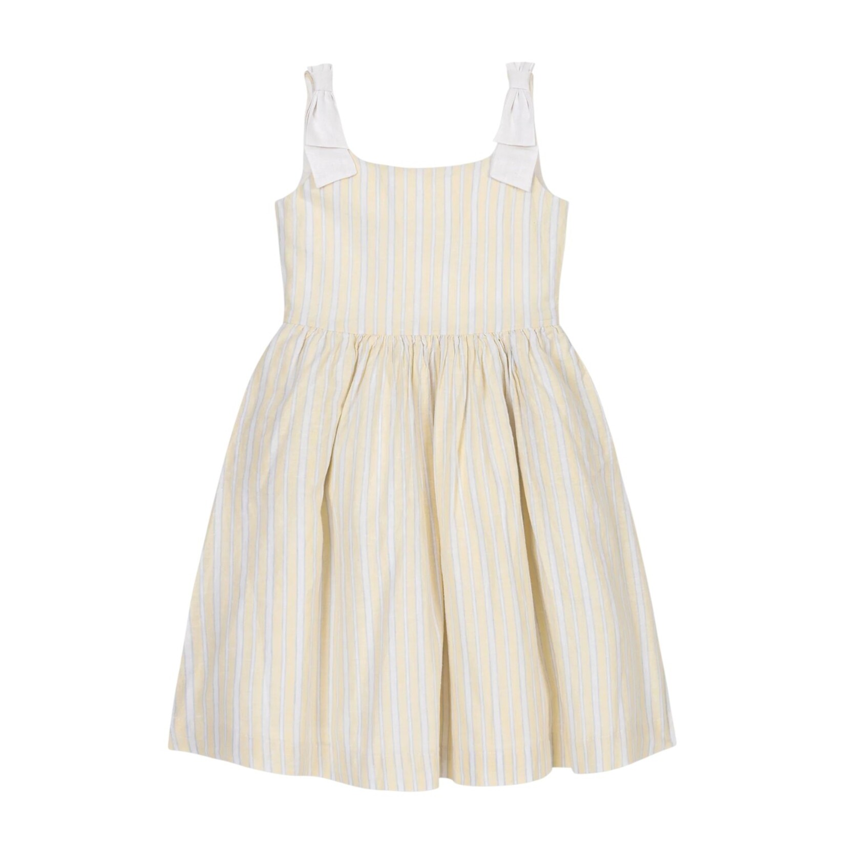 Hope & Henry Sunlit Stripe Linen Dress