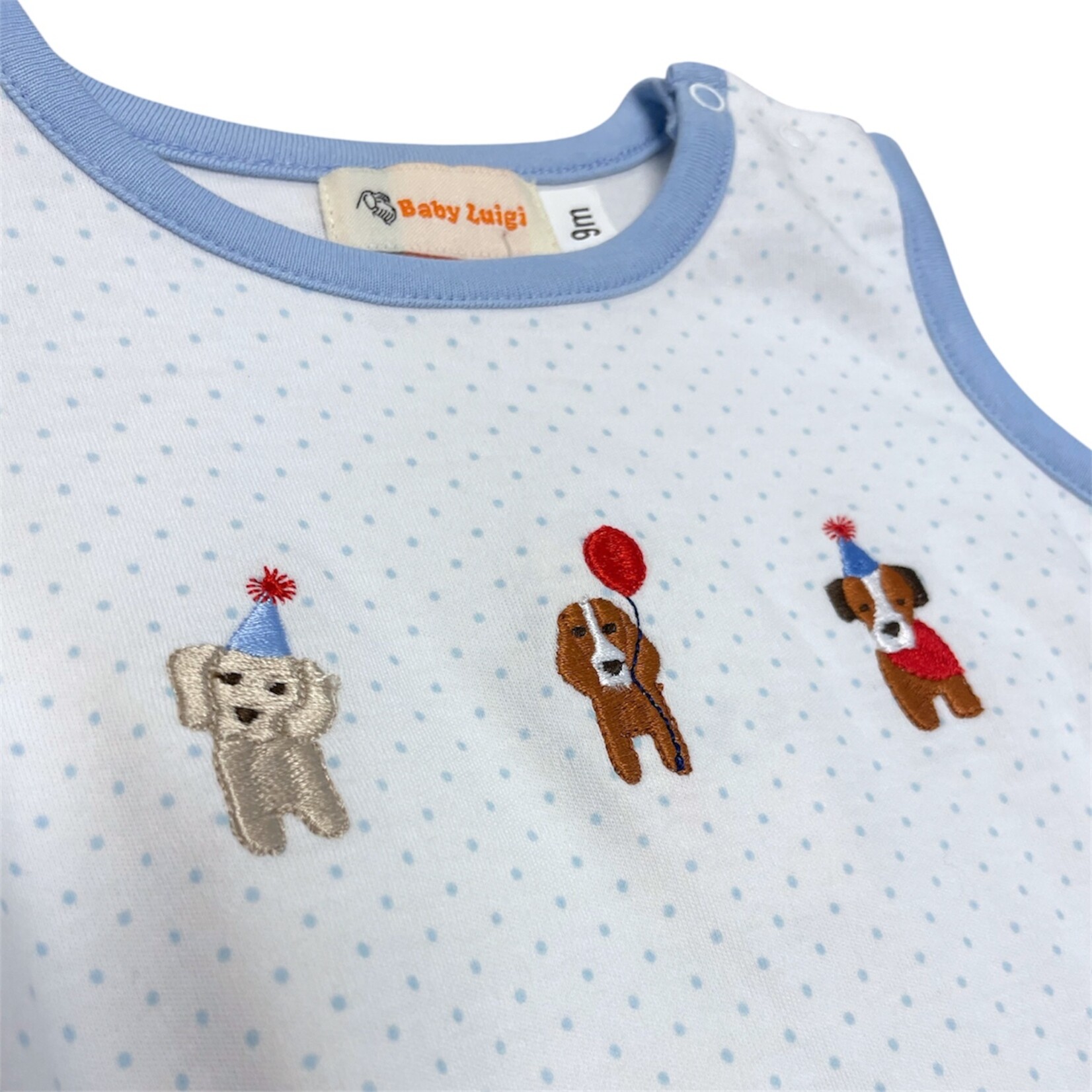 Luigi Kids Blue Party Puppies Bubble