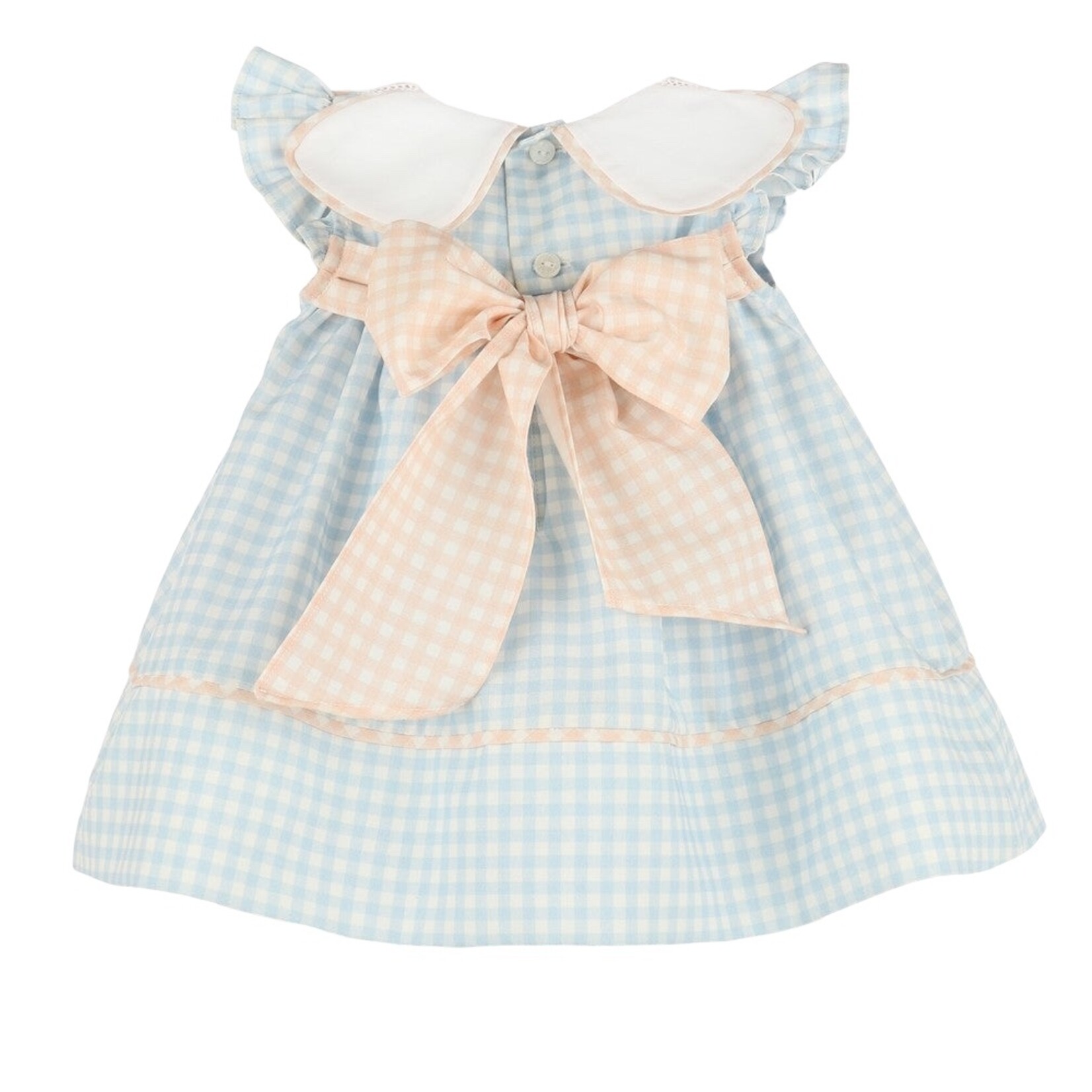 Sophie & Lucas Classic Blue Peach Petal Dress
