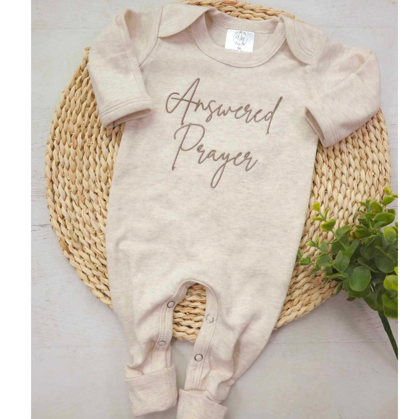 Wonderfully Made Answered Prayers Newborn Romper
