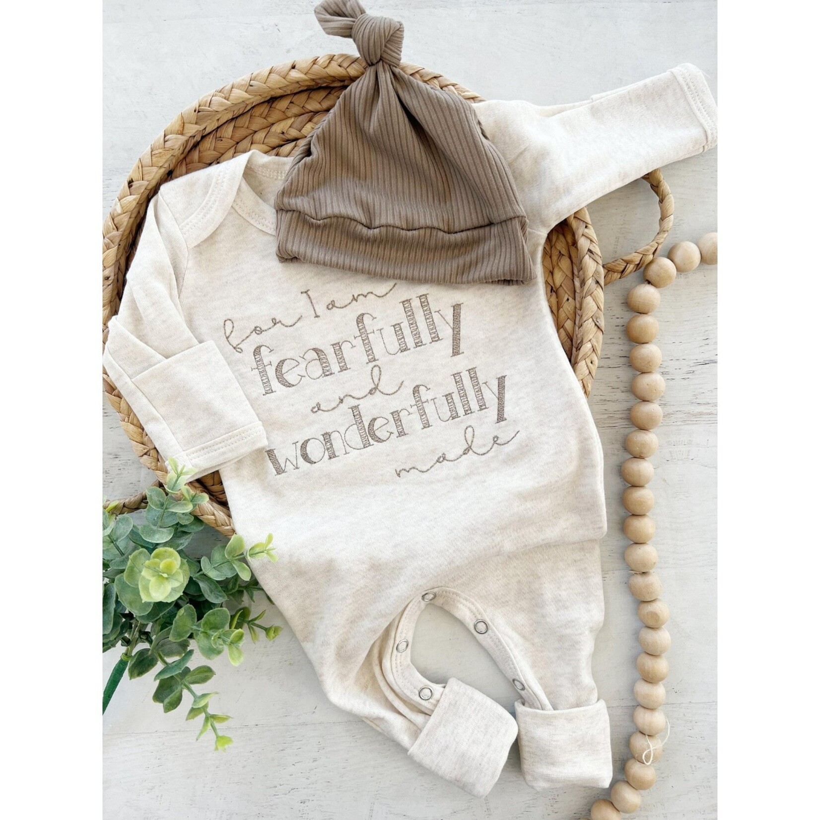Wonderfully Made Wonderfully Made Newborn Romper & Hat