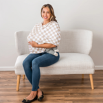 Itzy Ritzy Taupe Checkered 4-in-1 Cover