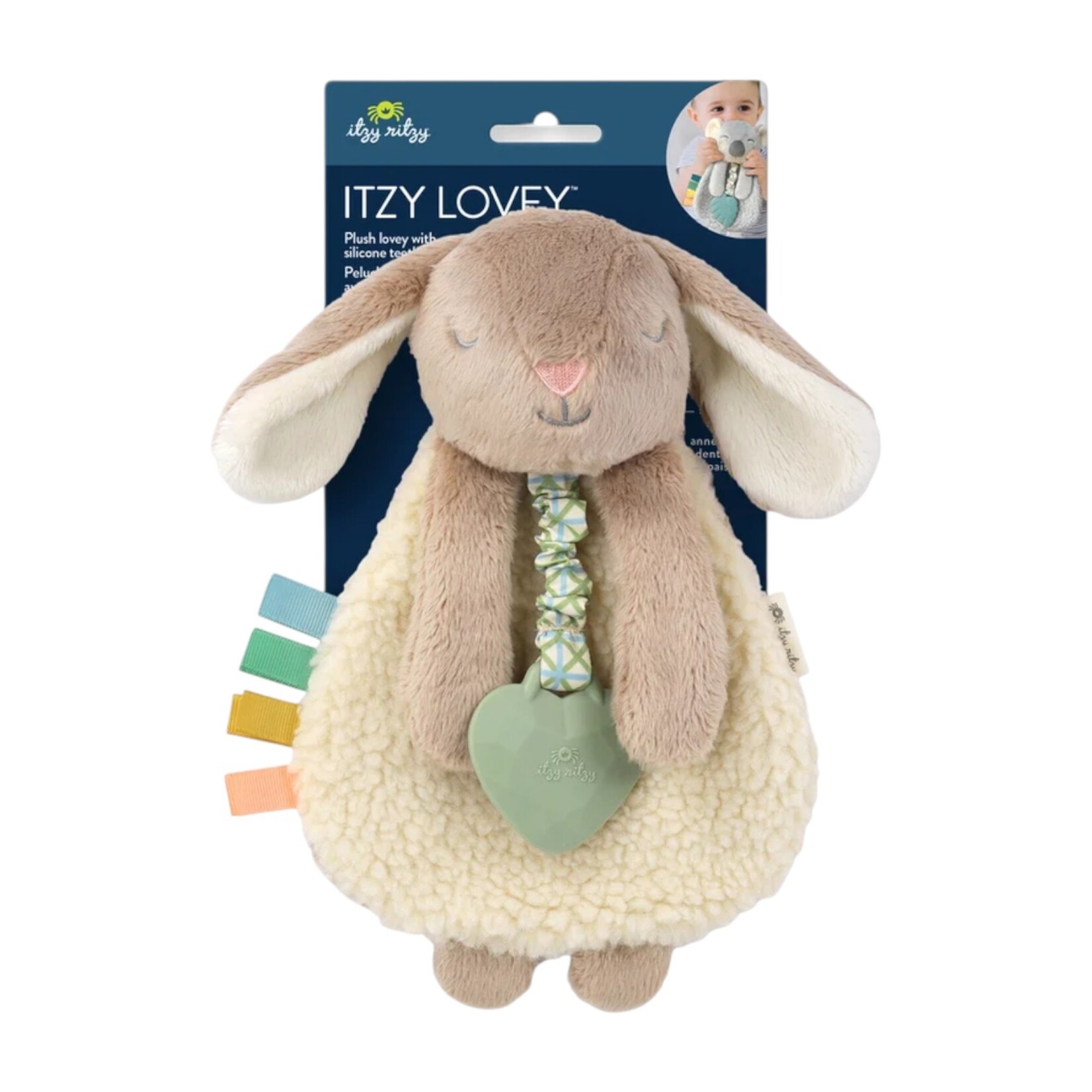 Itzy Ritzy Taupe Bunny Teething Lovey