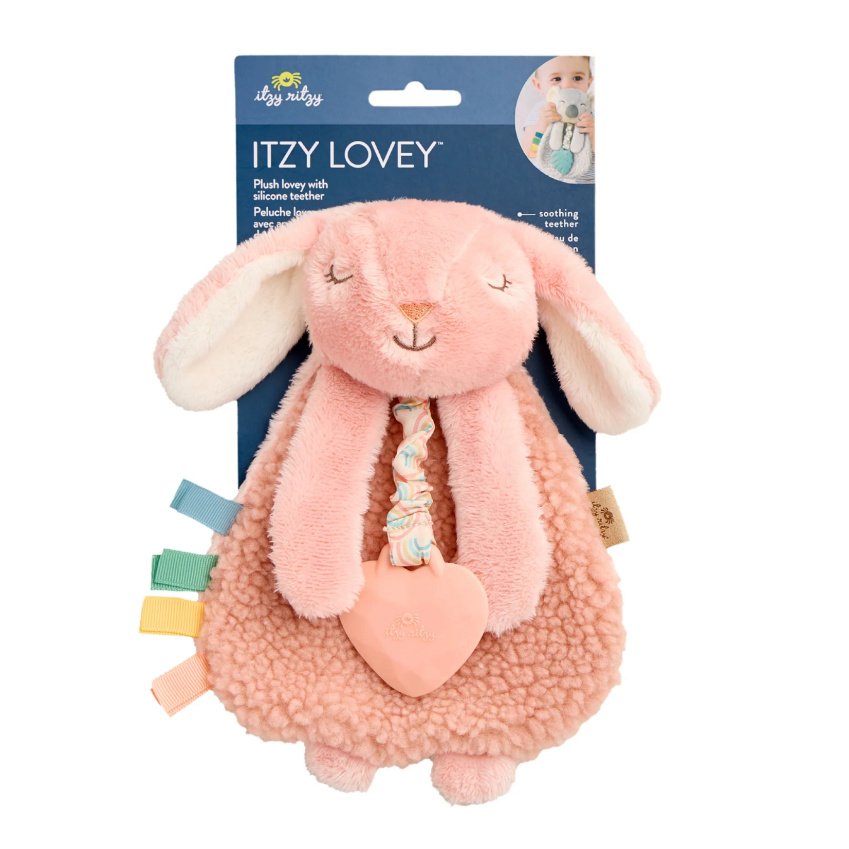 Itzy Ritzy Pink Bunny Teething Lovey