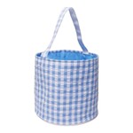 Blue Gingham Easter Basket
