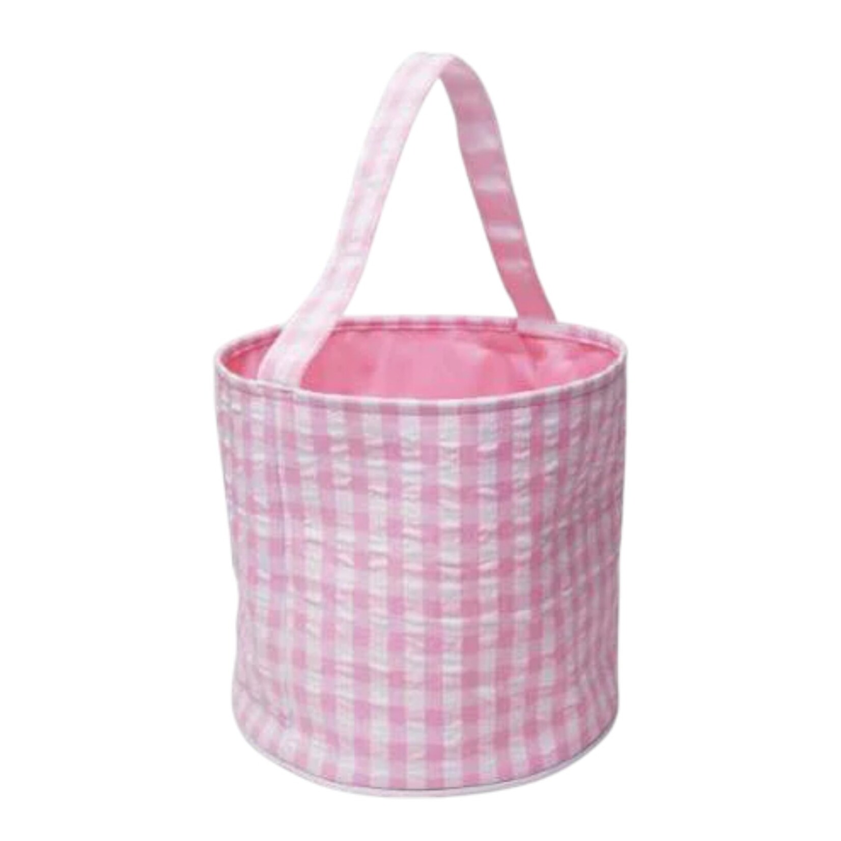 Pink Gingham Easter Basket