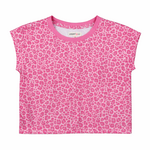 Paper Flower Pink Leopard Print Shirt