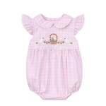 Sweet Dreams Pink French Knot Easter Smocked Bubble