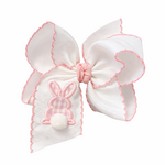 5.5" Pink Gingham Rabbit Bow