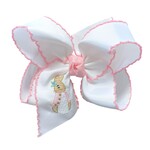 5.5" Pink Petunia Rabbit Bow