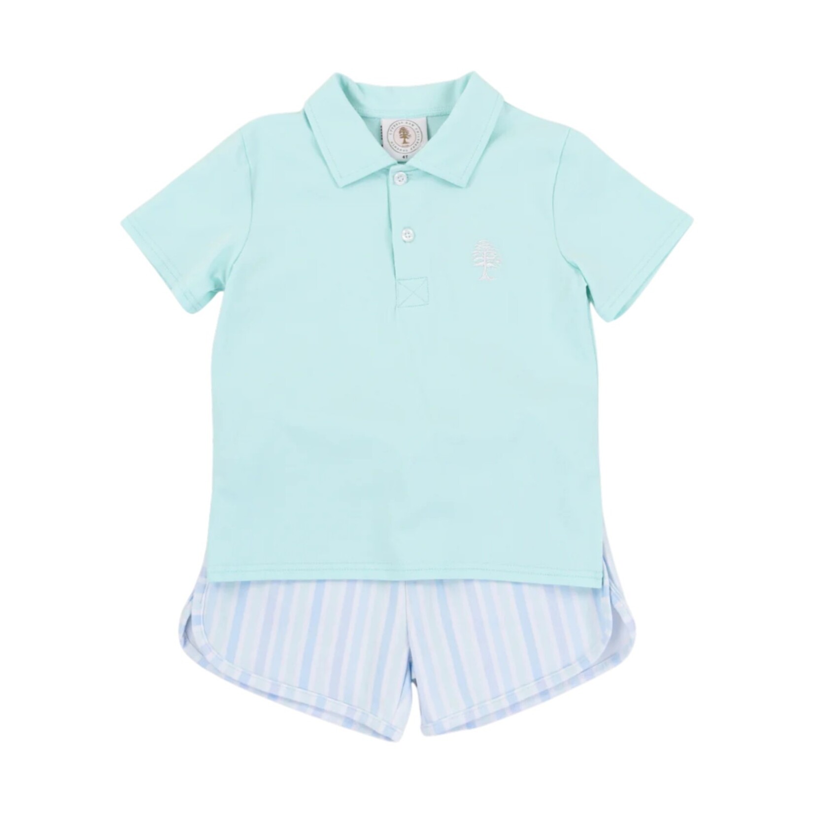Cypress Row Seaside Stripe Polo Set