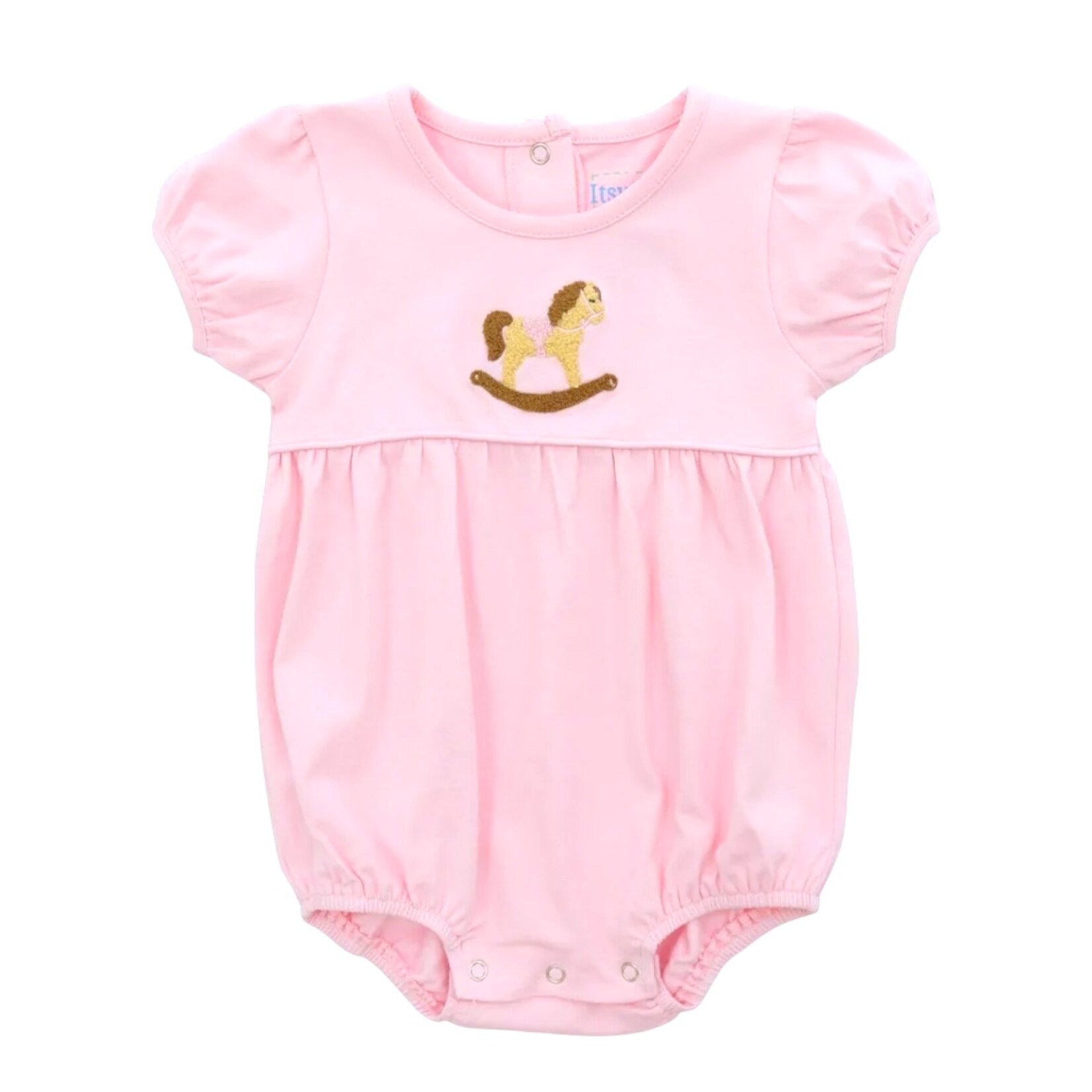 Itsy Bitsy Pink Rocking Horse Bubble  (Size 3M)