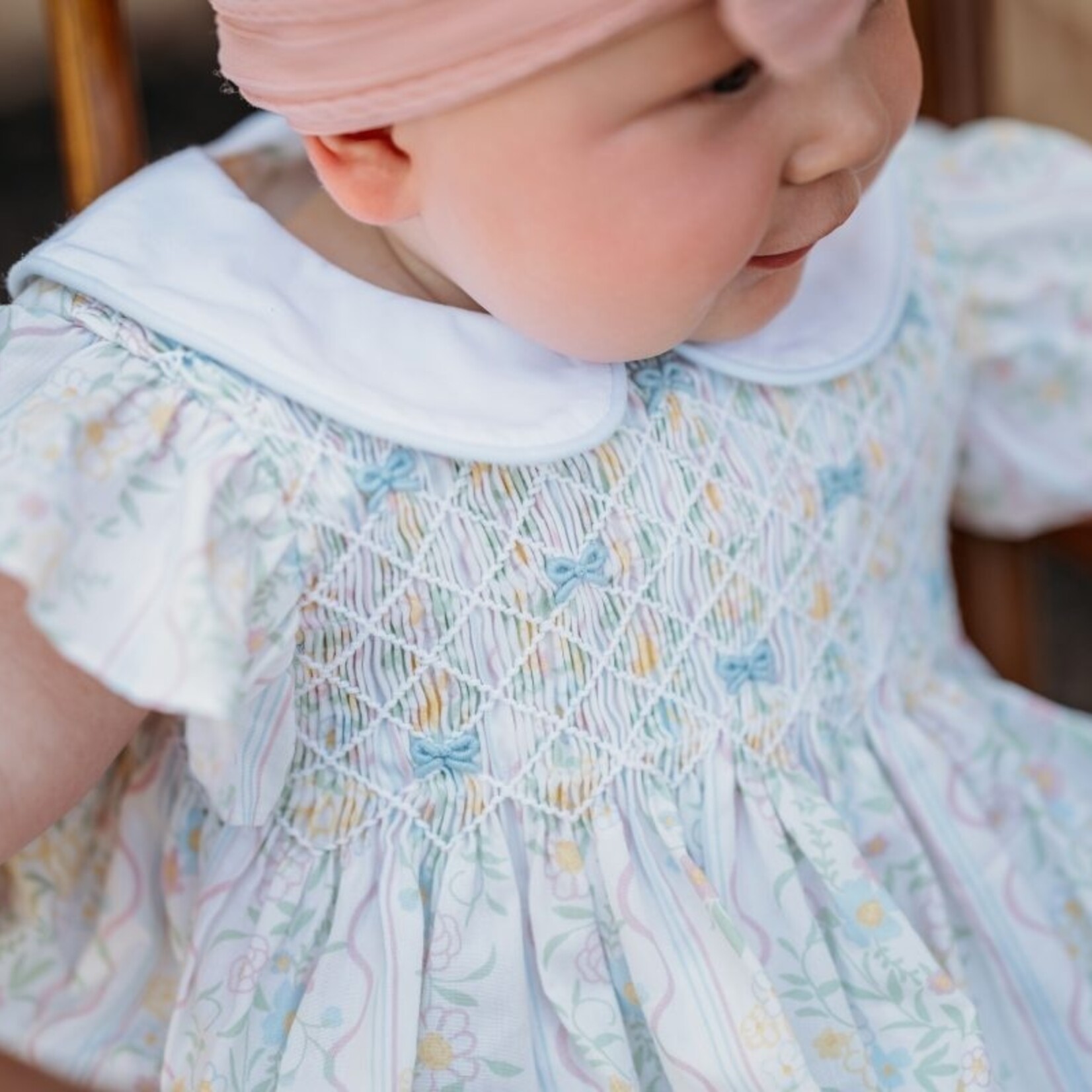 Three Sisters Spring Bouquet Smocked Bloomer Set