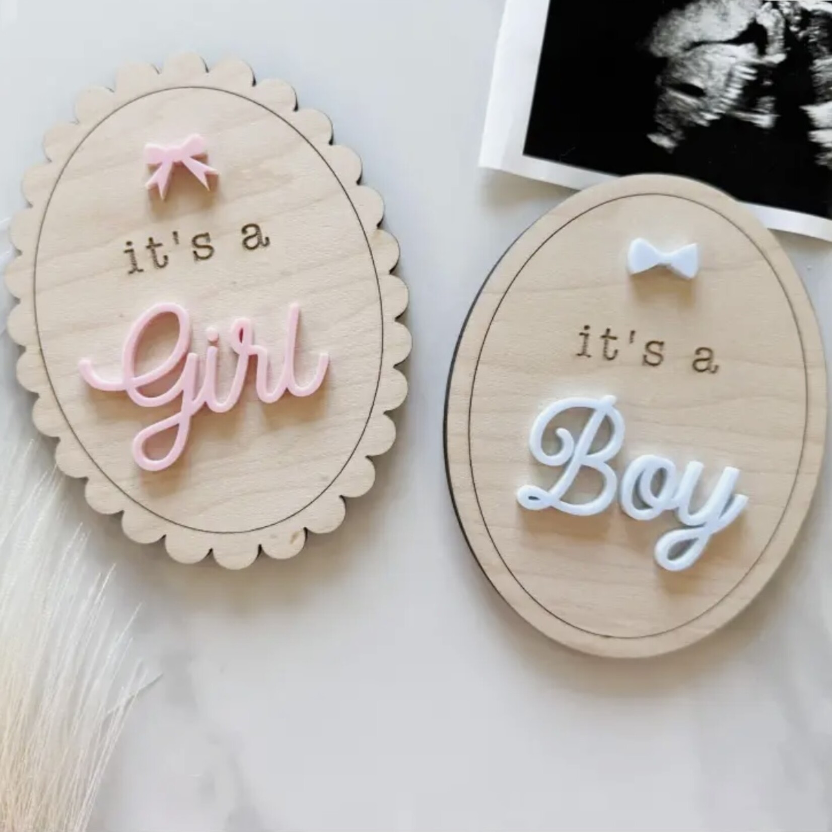 The Olive Branch It's a Boy (4” Oval)