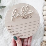 The Olive Branch Hello World (6” Round)