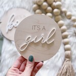 The Olive Branch It's a Girl (6” Round)