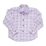 Be Girl Clothing Lilac Purple Check Button Down