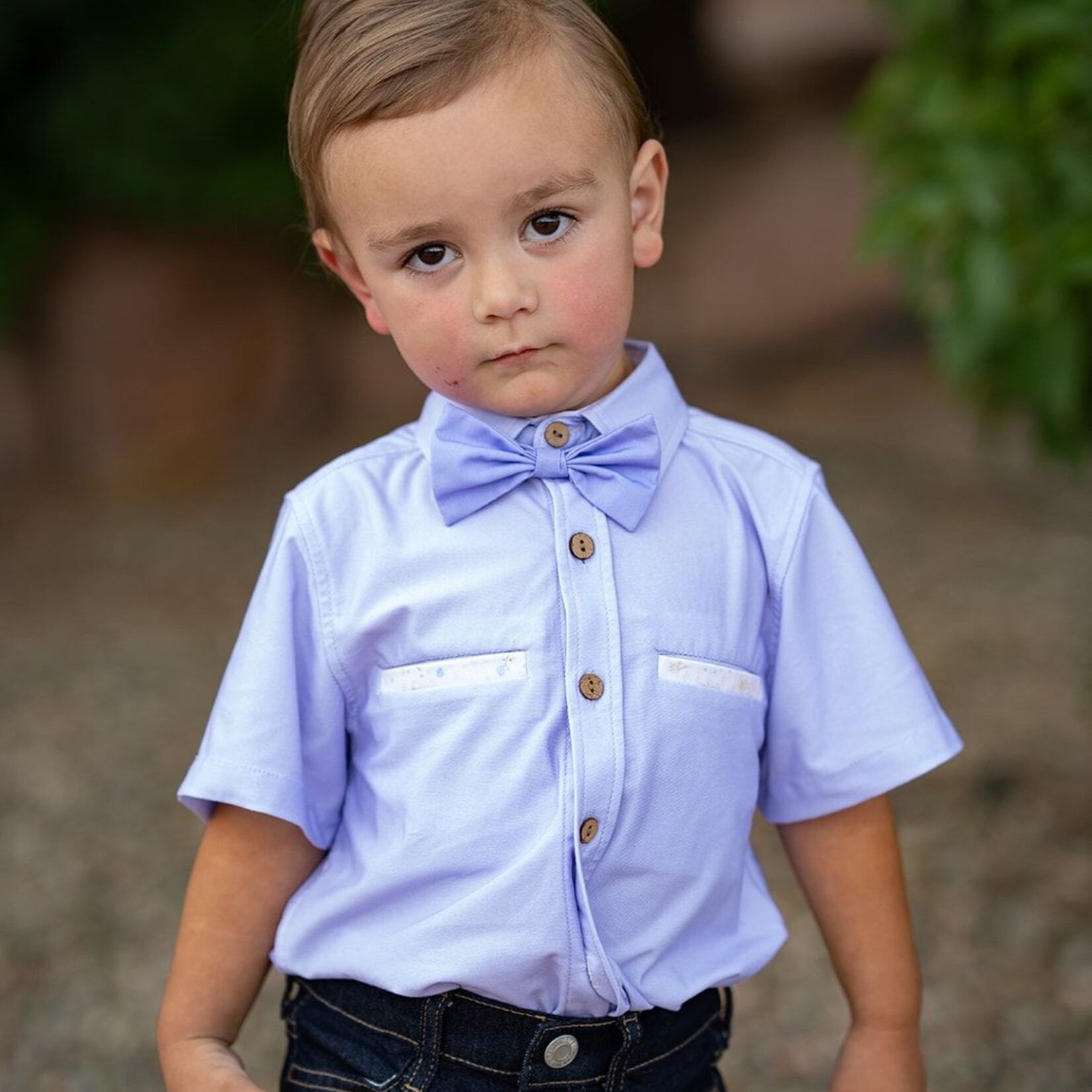 Be Girl Clothing Lavender Pocket Dress Shirt