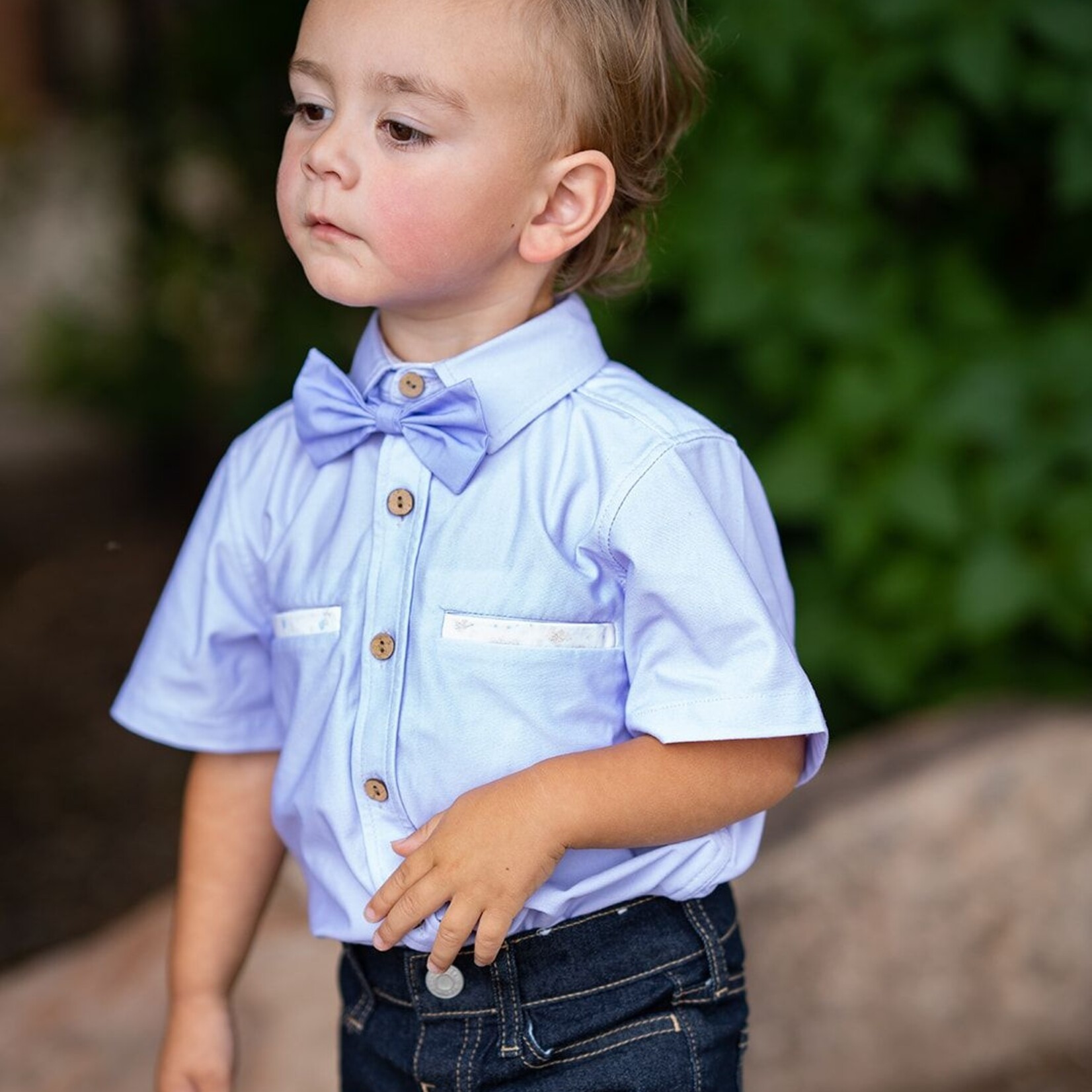 Be Girl Clothing Lavender Pocket Dress Shirt