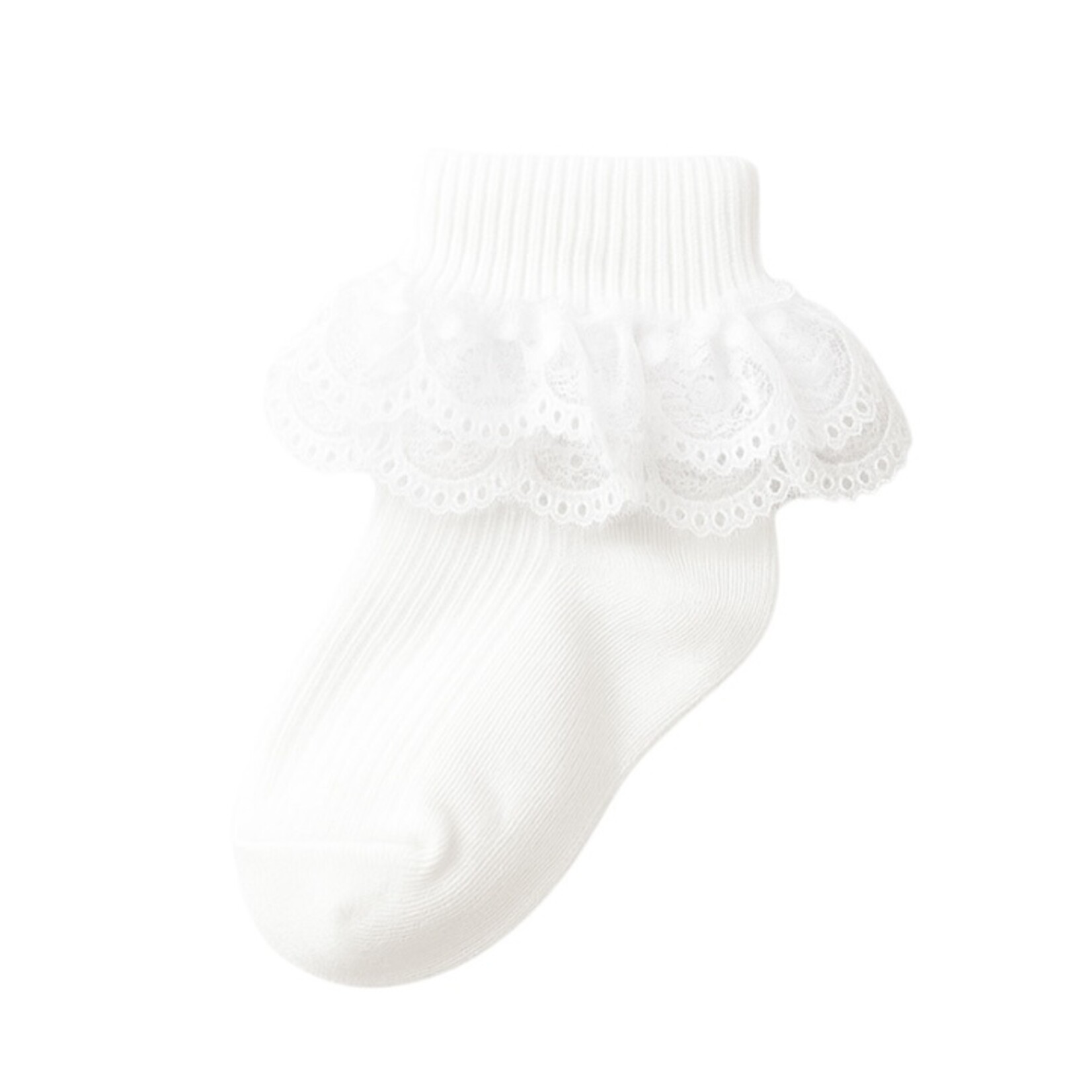 Be Girl Clothing Dolly Sock White