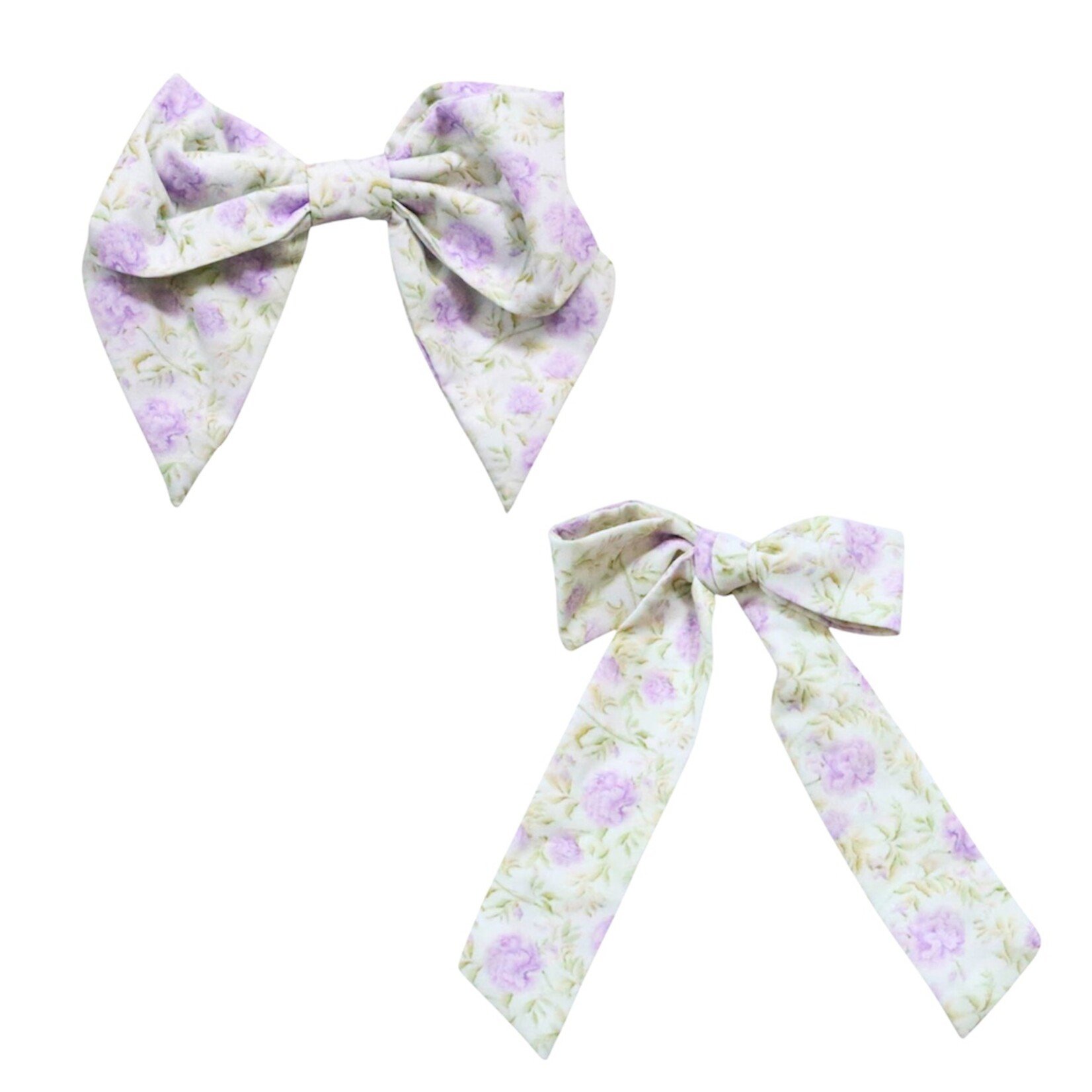 Be Girl Clothing Lilac Green Floral Bow #26-234