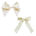 Be Girl Clothing Pale Yellow Floral Bow