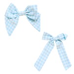 Be Girl Clothing Blue Gingham Bow