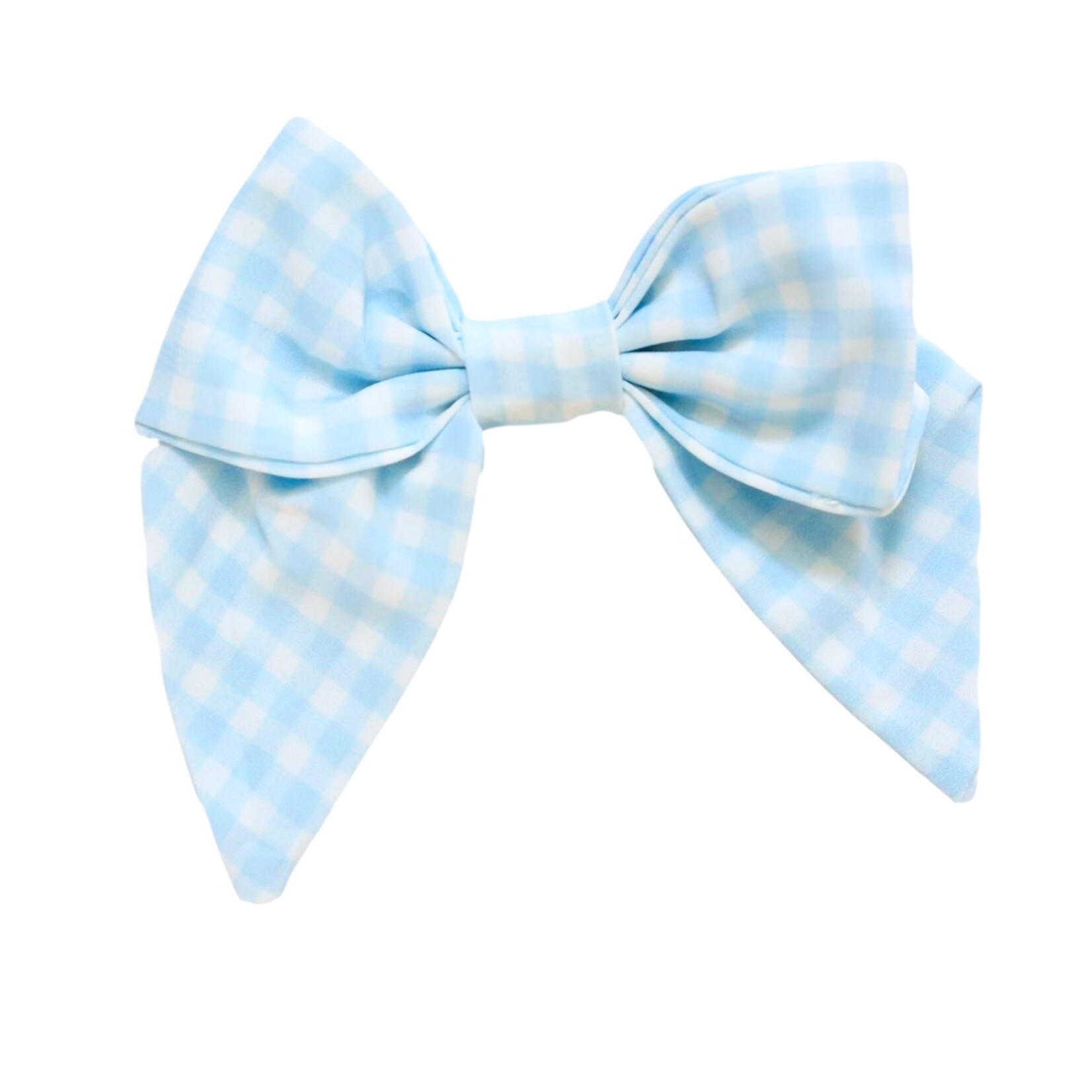 Be Girl Clothing Blue Gingham Bow