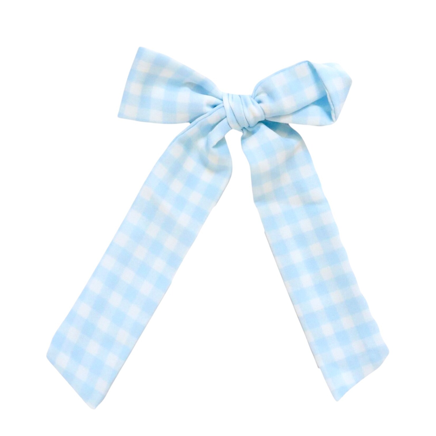 Be Girl Clothing Blue Gingham Bow