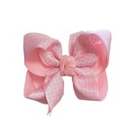 4.5" Gingham Bow - Pink