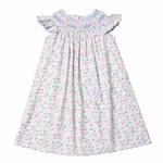 Three Sisters In Full Bloom Smocked Dress