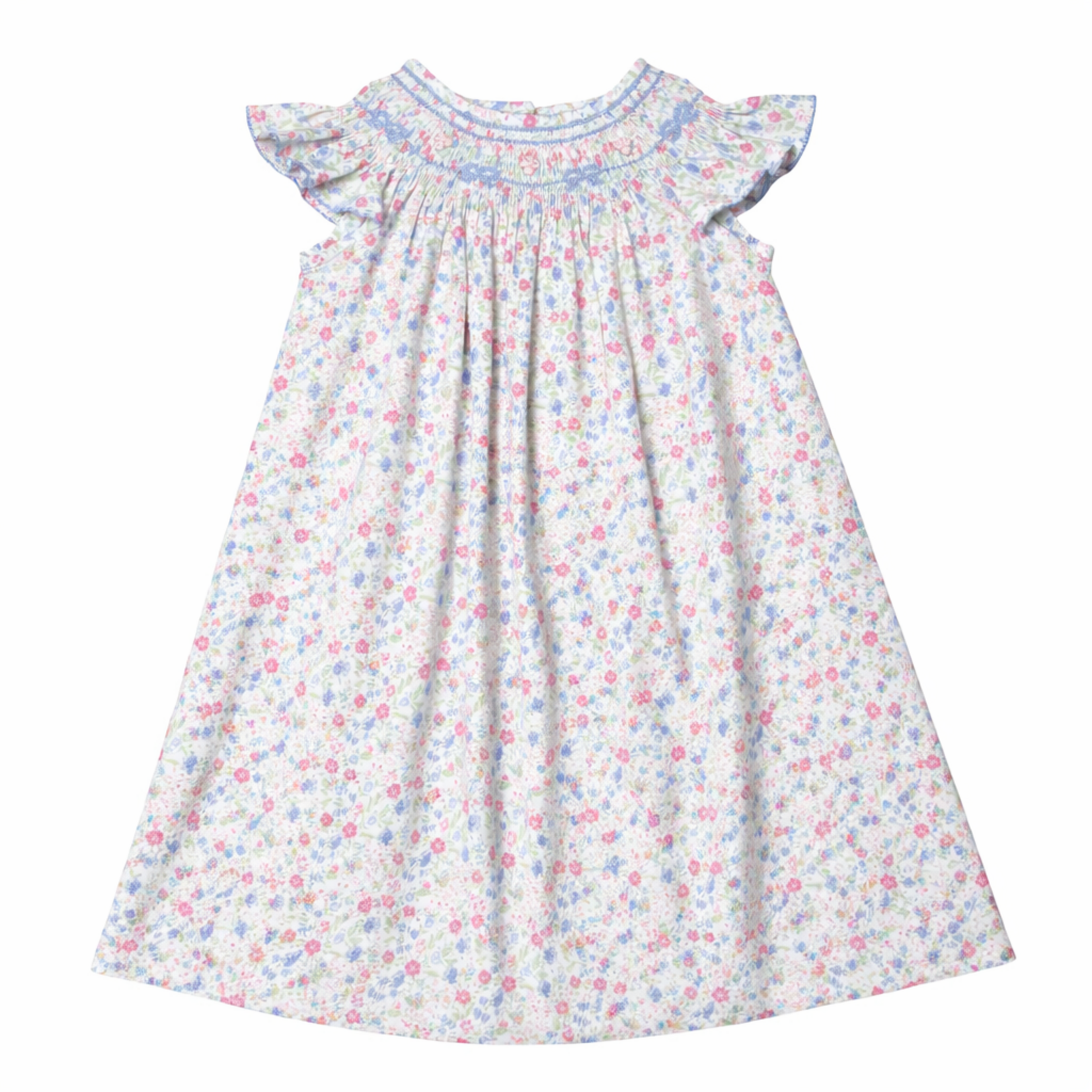 Three Sisters In Full Bloom Smocked Dress