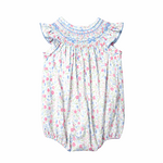 Three Sisters In Full Bloom Smocked Bubble