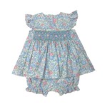 Banana Split Garden Delight Smocked Bloomer Set