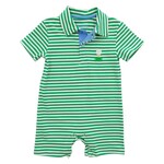 Itsy Bitsy Green Golf Polo Romper