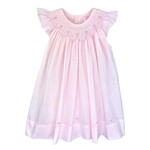 Petit Ami Pink Scallop Smocked Dress