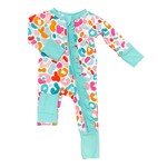 Twinkling Star Colorful Leopard Bamboo Ruffle Zippy