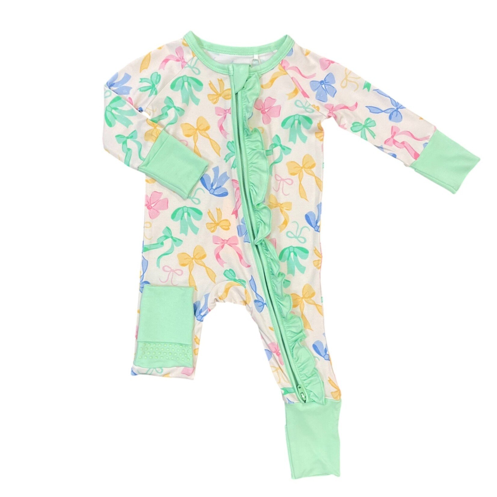 Twinkling Star Dainty Coquette Bow Ruffle Zippy