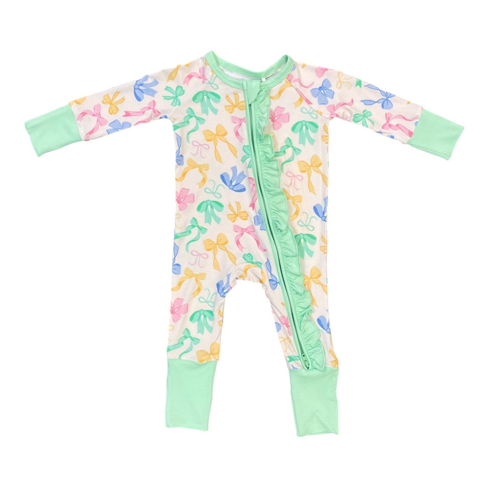 Twinkling Star Dainty Coquette Bow Ruffle Zippy