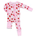 Twinkling Star Strawberry Bows Bamboo Ruffle Zippy