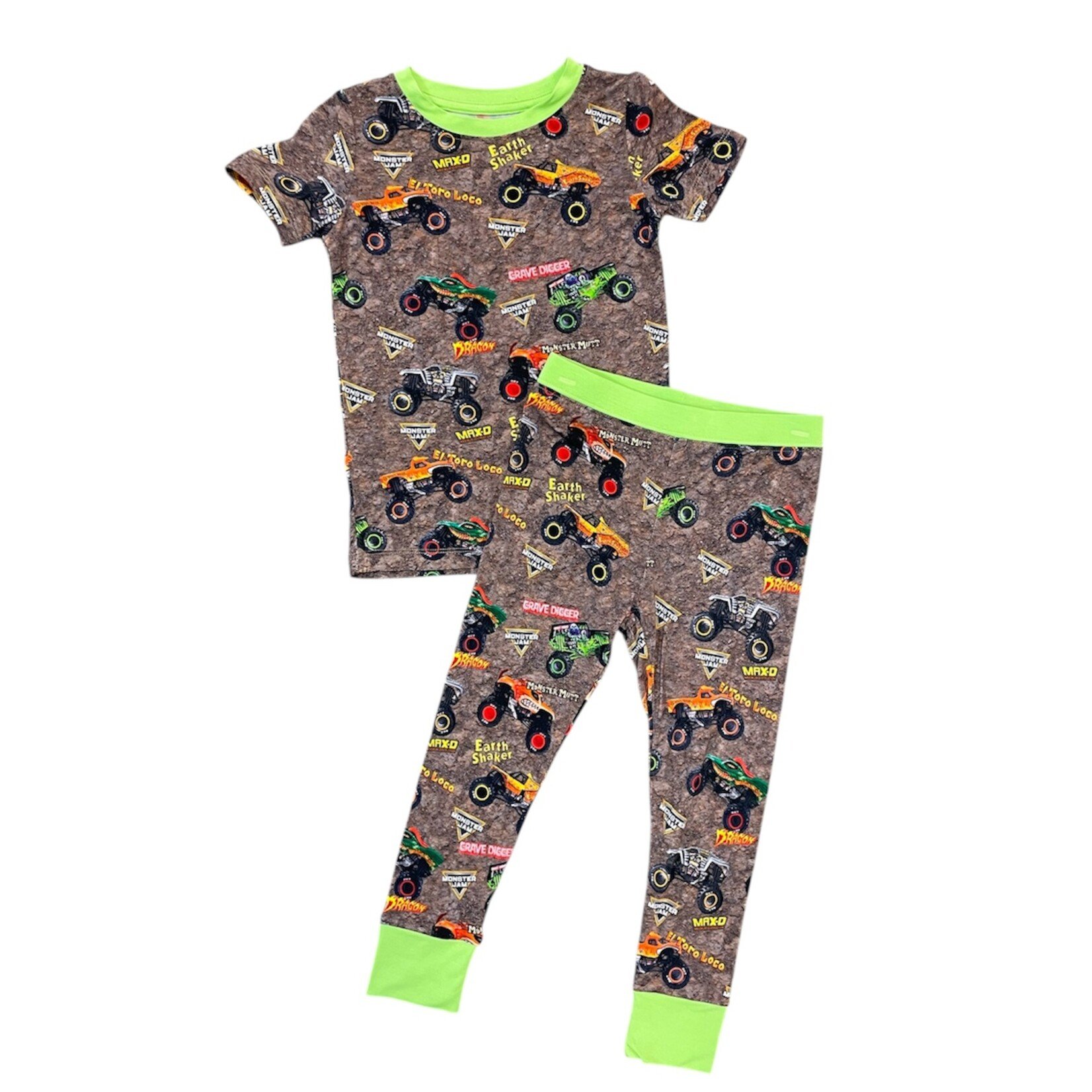 Twinkling Star Monster Jam Bamboo PJ Set