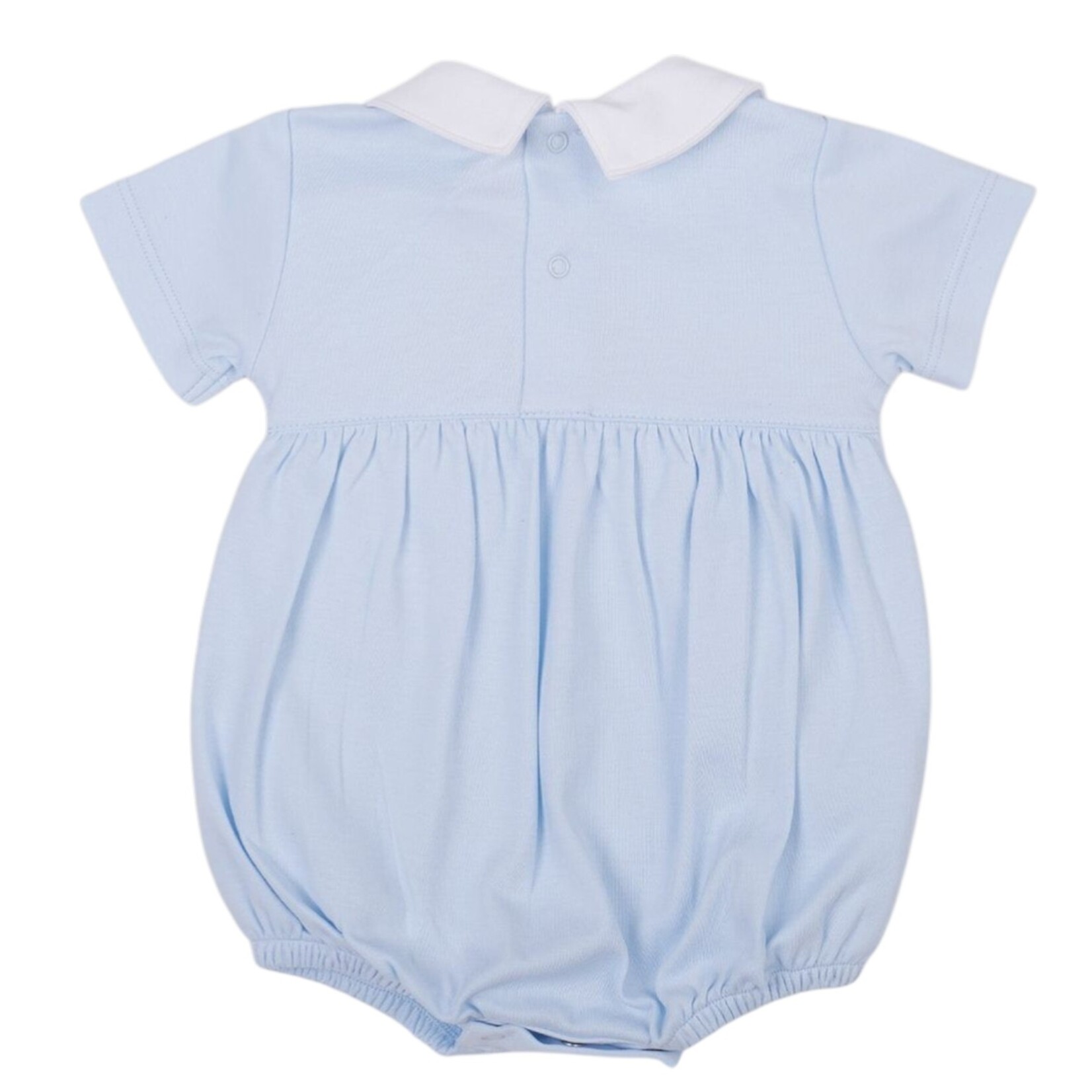 Mio Cotton Hand Smocked Blue Renzi Bubble